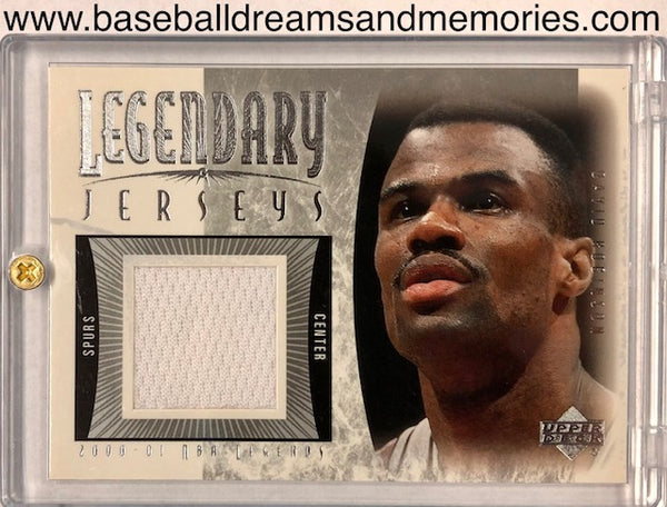 2000-01 Upper Deck David Robinson Legendary Jerseys Relic Card