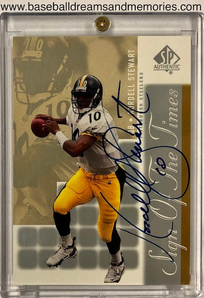 2000 Upper Deck SP Authentic Kordell Stewart Sign of the Times Autograph Card