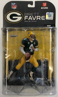 Brett Favre Green Bay Packers with Captains Patch Mcfarlane Figure