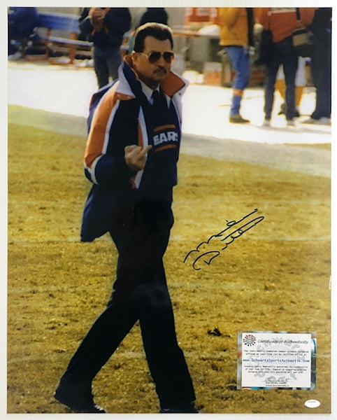 Chicago Bears Mike Ditka Signed Autographed 16x20 Photo with Schwartz Sports COA