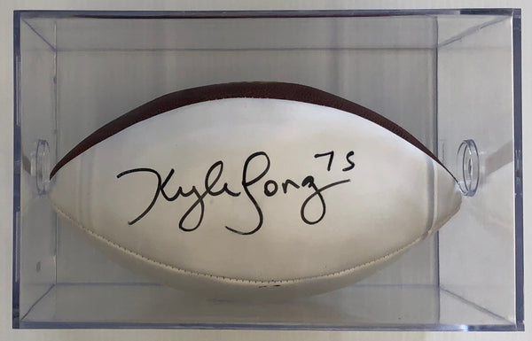 Chicago Bears Kyle Long Signed Autographed Football with Chicago Bears COA