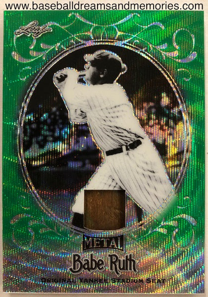 2019 Leaf Babe Ruth Yankee Stadium Seat Relic Card Serial Numbered 1/3