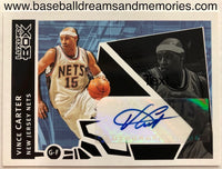 2005-06 Topps Luxury Box Vince Carter Autograph Card Serial Numbered 13/25