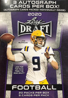 2020 Leaf Draft Premium Football Hobby Blaster Box