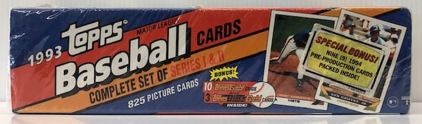 1993 Topps Baseball Complete Factory Set of Series 1 & Series 2 Cards