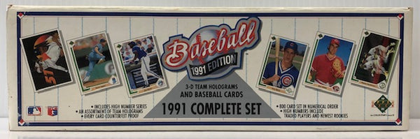 1991 Upper Deck Baseball Complete Factory Set of 800 Cards