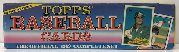 1989 Topps Baseball Complete Factory Set of 792 Cards