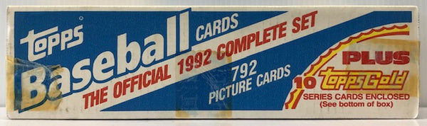 1992 Topps Baseball Complete Factory Set of 792 Cards