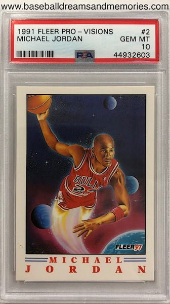 1991 Fleer Michael Jordan Pro Visions PSA GEM MT 10