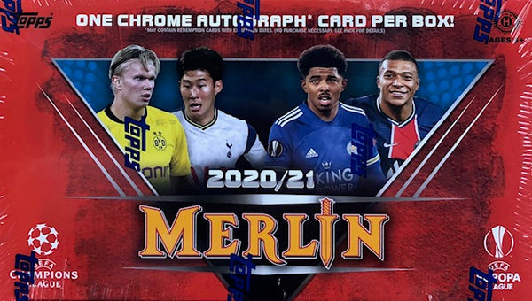 2020-21 Topps Merlin Chrome UEFA Champions League Soccer Hobby Box
