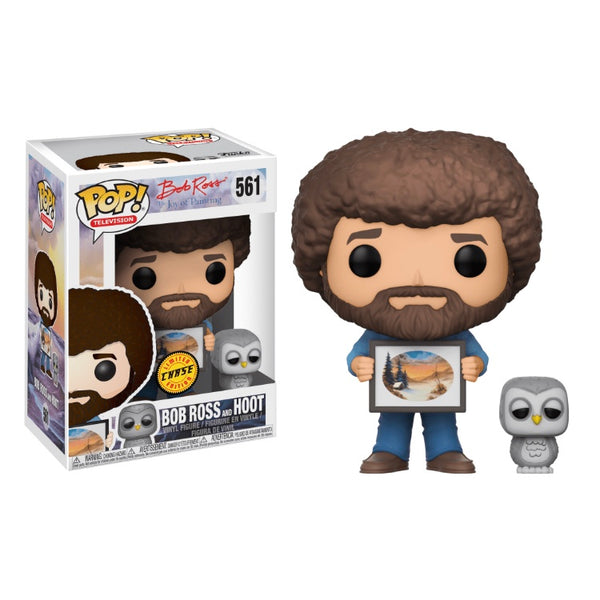 Funko Pop Bob Ross with Hoot Chase Figure