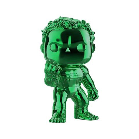 Funko Pop Avengers The Hulk Walmart Exclusive Green Chrome Figure