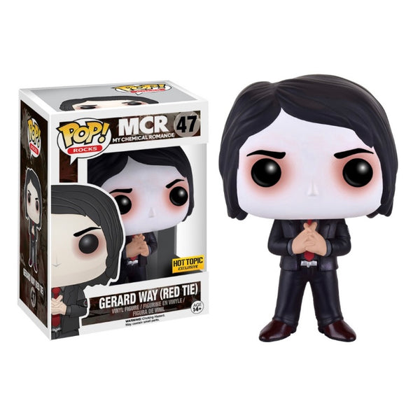 Funko Pop My Chemical Romance Gerard Way Red Tie Hot Topic Exclusive Figure
