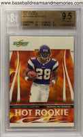 2007 Score Adrian Peterson Hot Rookies Card Graded BGS 9.5 GEM MINT