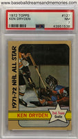 1972 Topps Ken Dryden Card Graded PSA 7 NM-MT