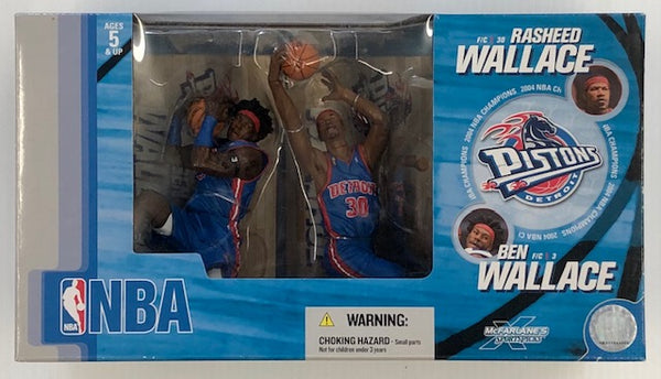 Rasheed Wallace & Ben Wallace Detroit Pistons Mcfarlane Figure 2 Pack