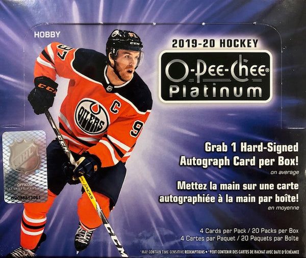 2019-20 Upper Deck O-Pee-Chee Platinum Hockey Hobby Box