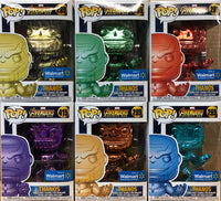 Funko Pop Marvel Avengers Infinity War Thanos Chrome Set Of 6 Walmart Exclusive Figure
