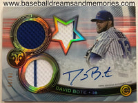 2019 Topps Triple Threads David Bote Triple Jersey Card