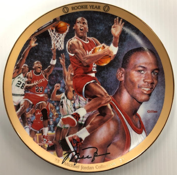 1996 The Bradford Exchange Chicago Bulls Michael Jordan Collection Rookie Year 8" Collectors Plate