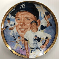 1992 The Hamilton Collection The Best Of Baseball The Legendary Mickey Mantle 6 1/2" Collectors Plate