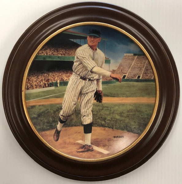 1993 Bradford Exchange The Legends Of Baseball "Walter Johnson: The Shutout" 8" Collectors Plate in Plate Frame