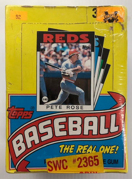 1986 Topps Baseball Sealed Box of 36 Packs