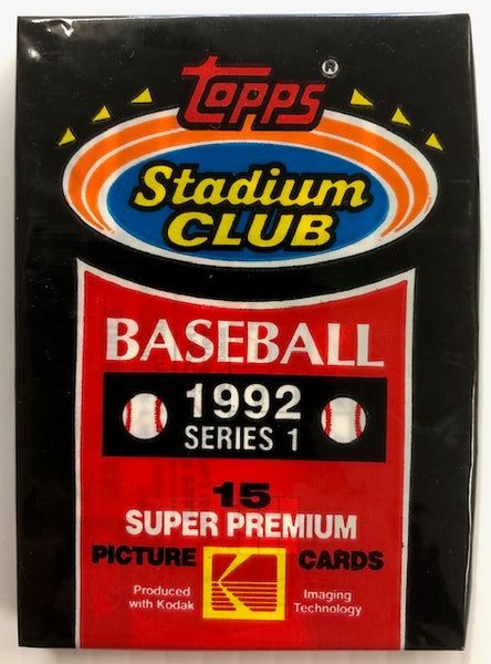 1992 Topps Stadium Club Baseball Series 1 Pack