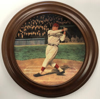 1993 The Bradford Exchange The Legends Of Baseball "Jimmie Foxx: The Beast" 8" Collectors Plate in Plate Frame