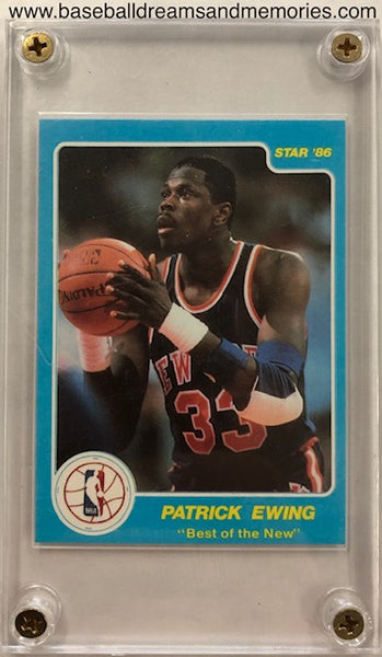 1986 Star Patrick Ewing "Best of the New" Card