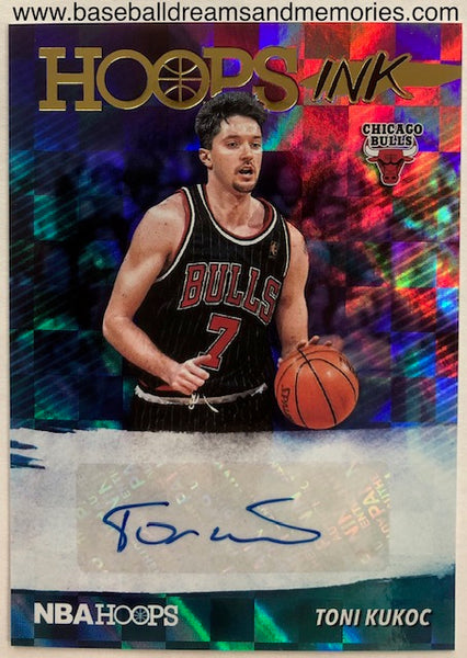 2019-20 Panini Hoops Toni Kukoc Hoops Ink Autograph Card