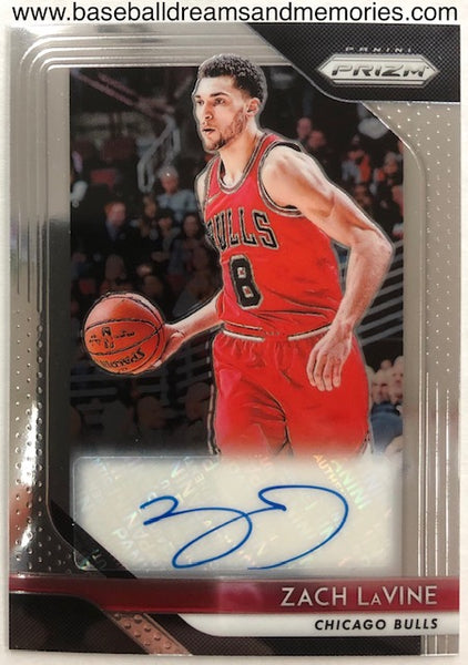 2018-19 Panini Prizm Zach LaVine Autograph Card