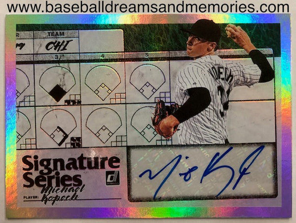 2019 Panini Donruss Michael Kopech Signature Series Autograph Card