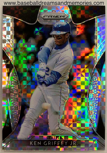 2019 Panini Prizm Ken Griffey Jr. Power Plaid Prizm Serial Numbered 01/75