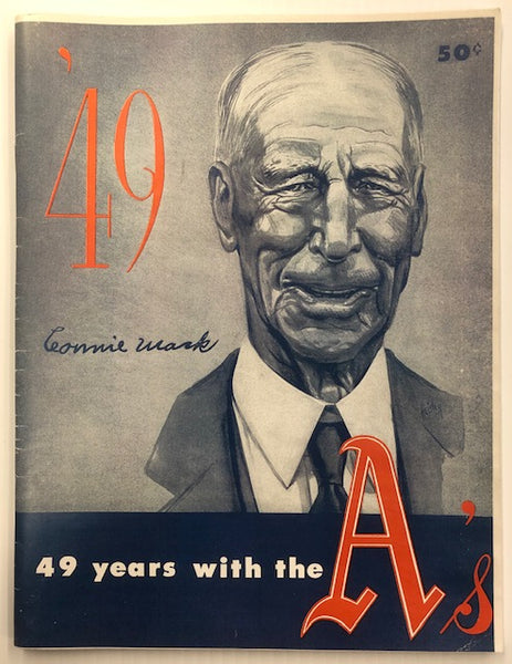 1949 Connie Mack '49 Years with the A's Baseball Yearbook REPRINT/COPY