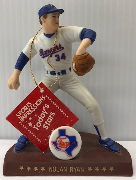 1990 Sports Impressions Minatures Series Nolan Ryan Texas Rangers Porcelin Statue