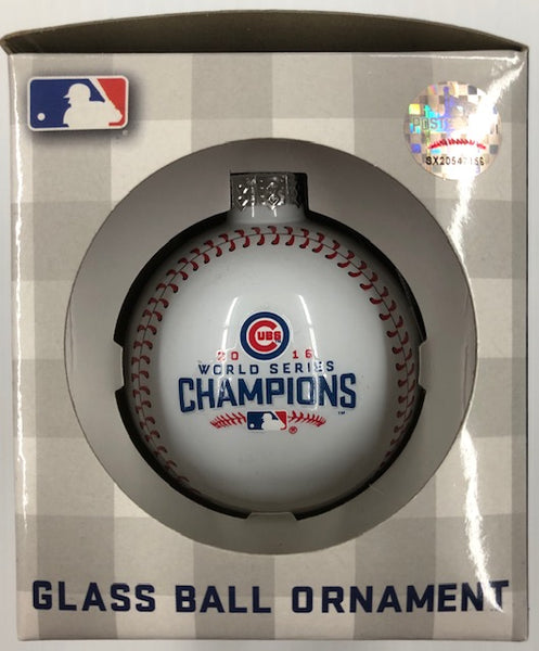 2016 Chicago Cubs World Series Champions Glass Ball Christmas Ornament