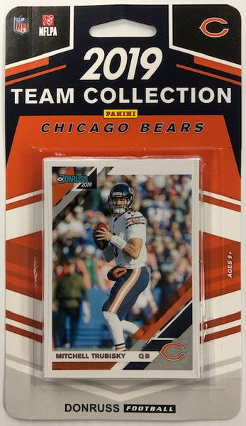 2019 Panini Donruss Football Chicago Bears Team Collection 10 Card Set
