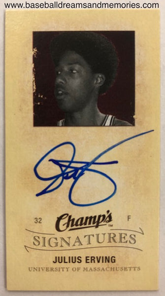 2009-10 Upper Deck Champs Hockey Julius Erving Champs Signatures SP Autograph Card