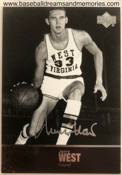 2010-11 Upper Deck Ultimate Collection Jerry West Silver Autograph Card