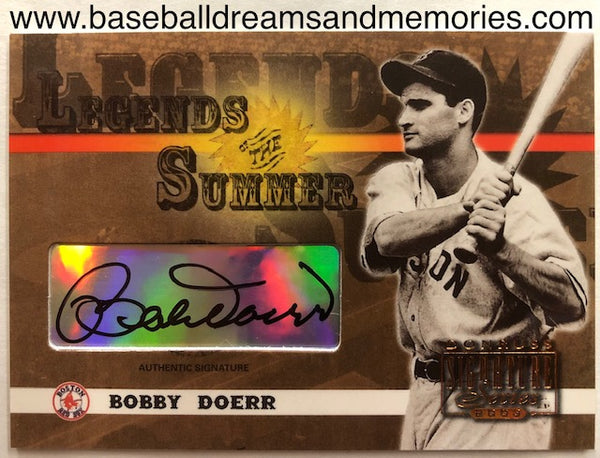 2003 Donruss Signature Series Bobby Doerr Autograph Card