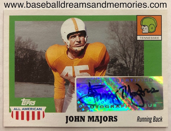 2005 Topps All American John Majors Autograph Card