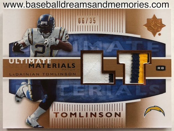2007 Upper Deck Ultimate Collection LaDainian Tomlinson Ultimate Materials Jersey Patch Card