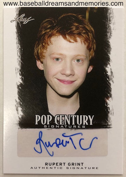 2012 Leaf Pop Century Signatures Rupert Grint Autograph Card Ron Weasley