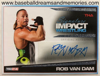 2011 TriStar TNA Signature Impact Wrestling Rob Van Dam Silver Autograph Card Serial Numbered 09/99