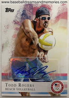 2012 Topps United States Olympic Team Todd Rogers Autograph Card