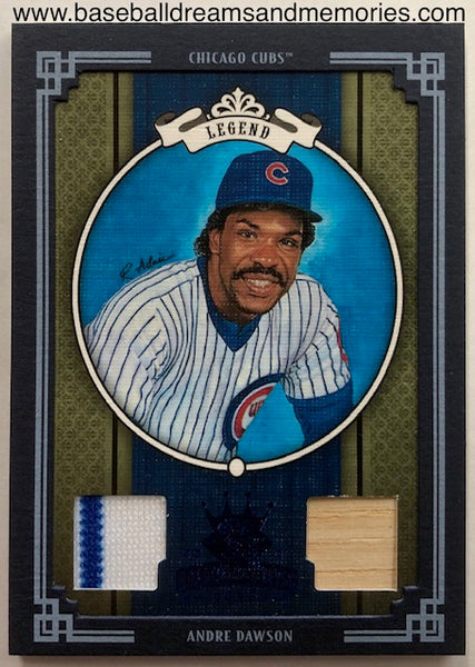 2005 Donruss Diamond Kings Andre Dawson Dual Jersey Bat Card Serial Numbered 18/50