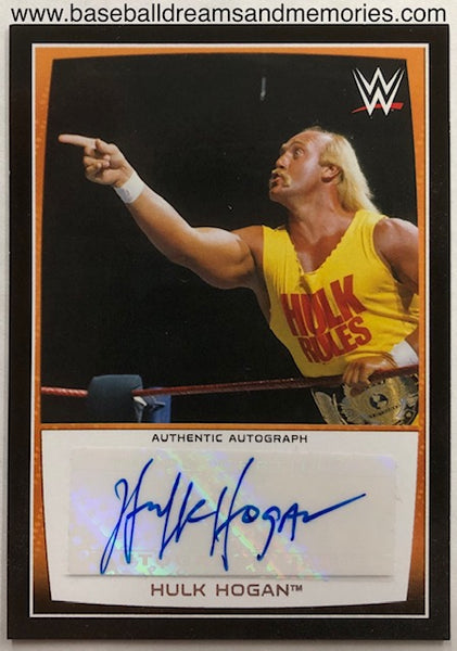 2015 Topps WWE Road To Wrestlemania Hulk Hogan Autograph Card