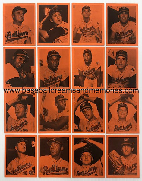 1970 Baltimore Orioles Pictures Of Champions VERY RARE Complete Set