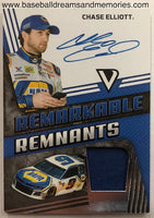 2018 Panini Victory Lane Racing Chase Elliott Remarkable Remnants Autograph Relic Card Serial Numbered 071/100